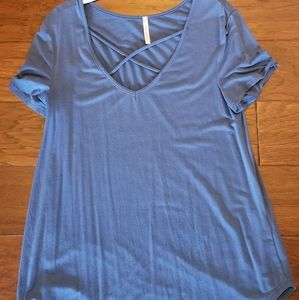 Criss-Cross V-Neck Shirt